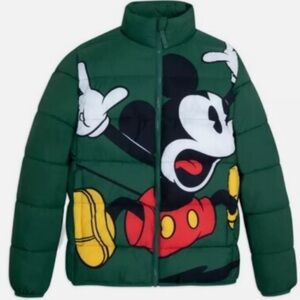 Disney Parks Mickey Mouse Puffer Jacket for Adults NEW WITH TAG (Small)
